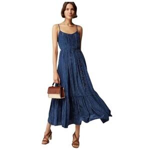 J Crew Caspia Dot Crepe De Chino Belted Fashion Dress US Women's XS New